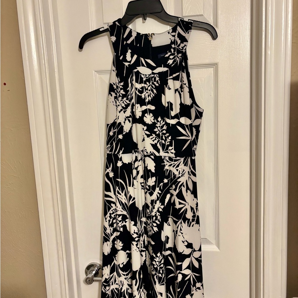 Tommy Hilfiger Black and White Floral Maxi Dress